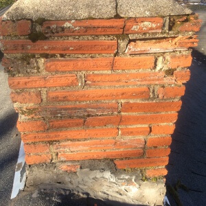 Spalling Brick on Chimney